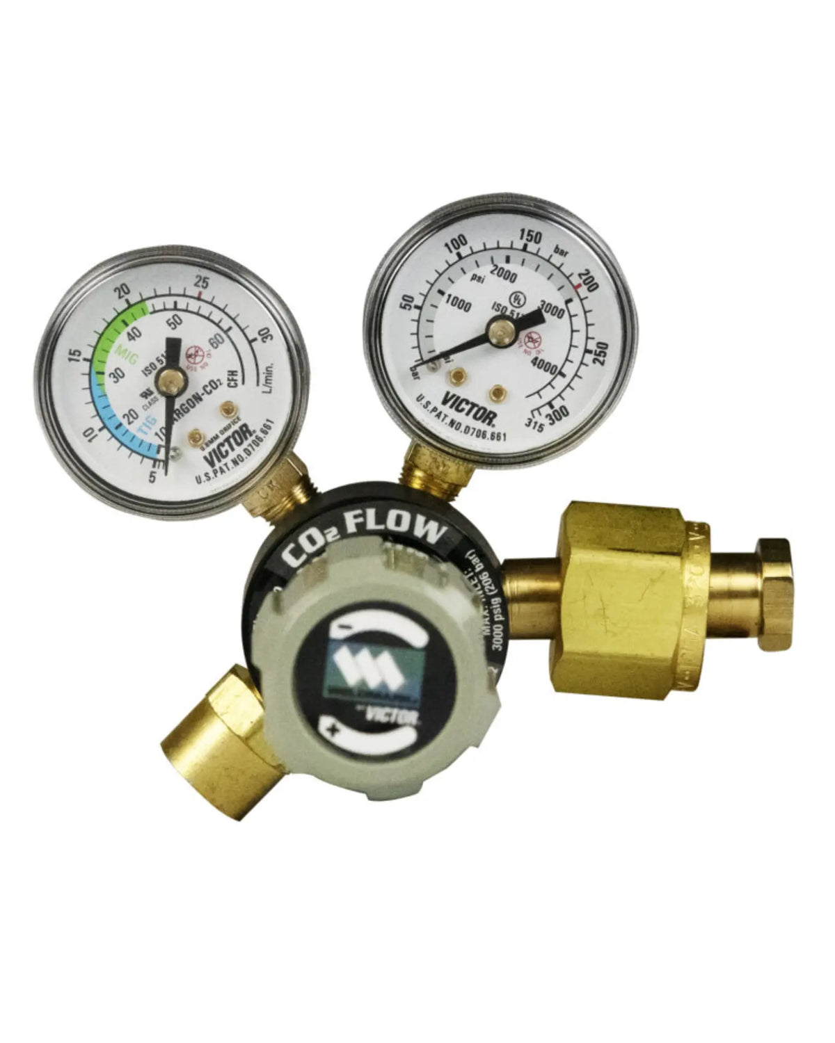 Caudalímetro GF150-50-320 CO2, de una sola etapa, para uso ligero Weldmark by Victor