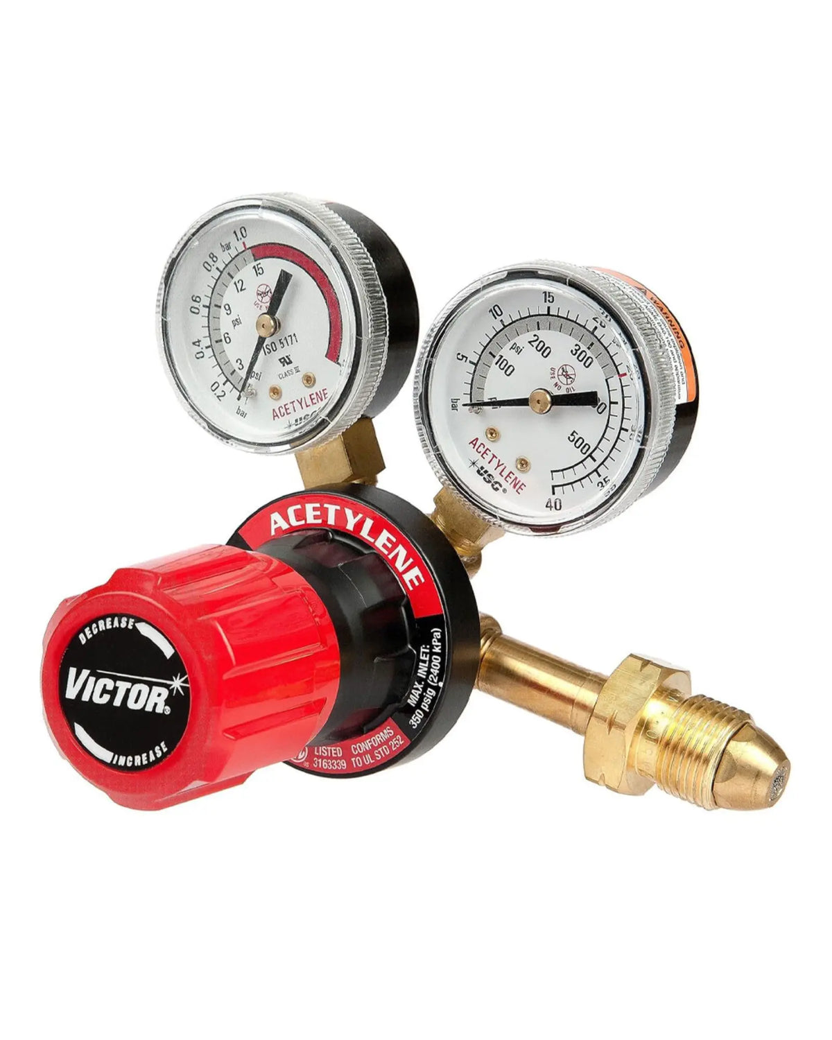 Regulador para Acetileno de una etapa CGA-200  mod. WEM 0781-4243 Weldmark by Victor