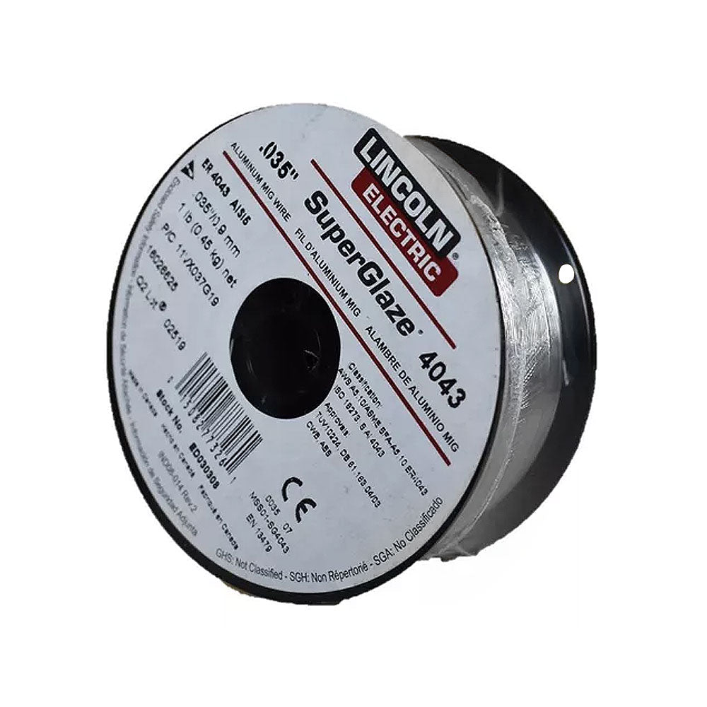 Microalambre 4043 MIG 0.035" 1 Lb (0.454 Kg) Lincoln