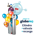 Helio GloboPaq - Cilindro con carga de helio + válvula infladora