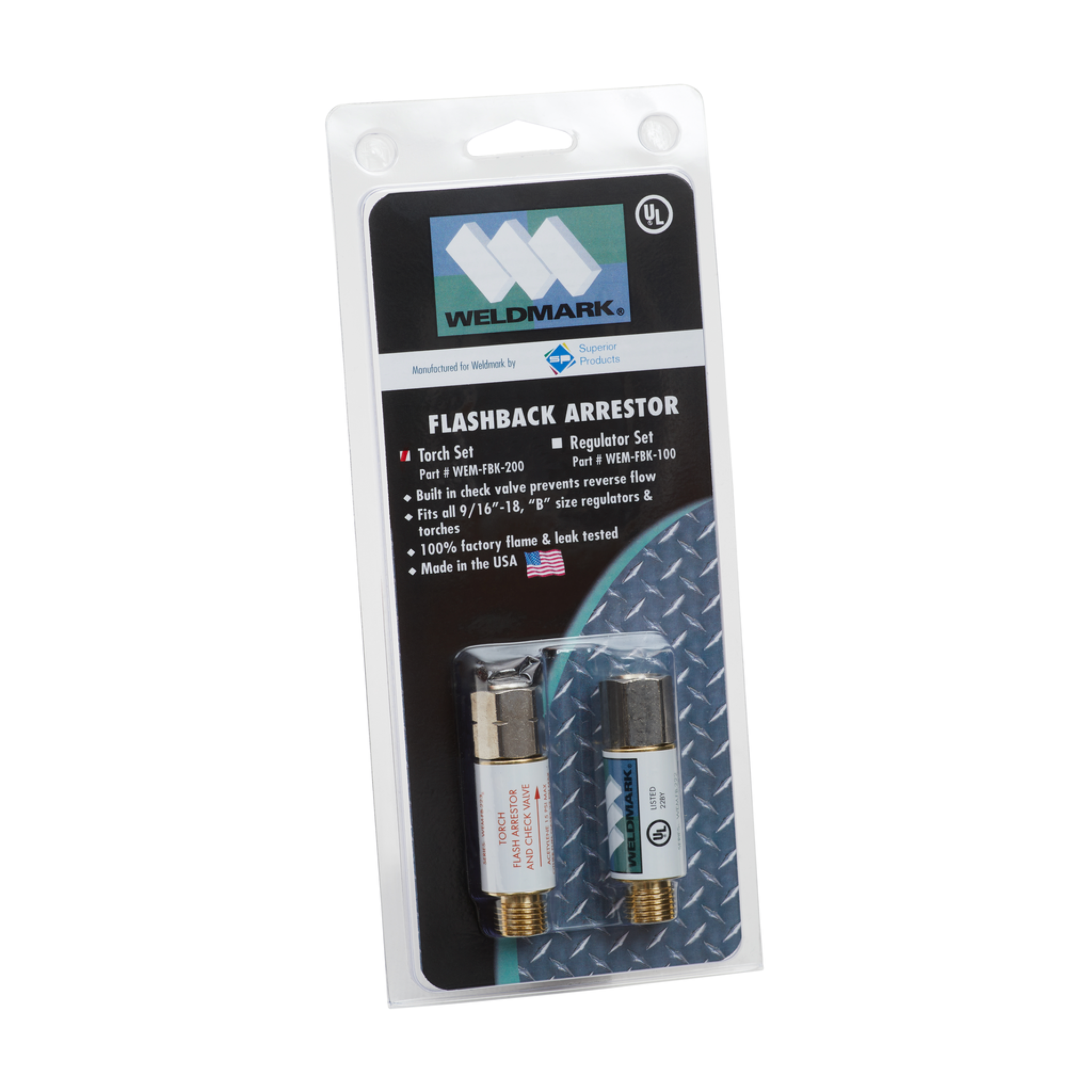 Conjunto de arrestallama para antorcha OxÃ­geno/Gas  tamaÃ±o B